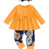 Yellow & Floral Pant
