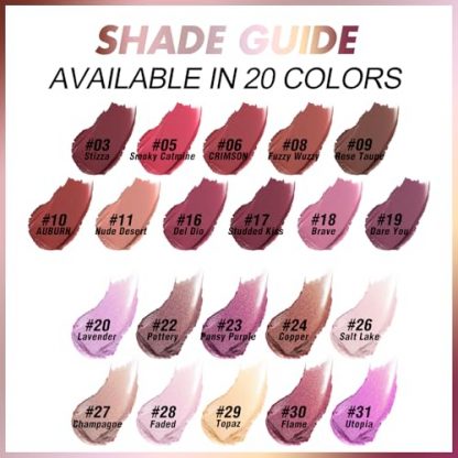 Radiant Metallic Lipstick with Long-Lasting Shine in Pansy Purple - Image 5