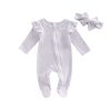 Striped Ruffle Purple
