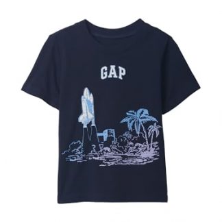 Adorable Short Sleeve Graphic Tee for Baby Boys