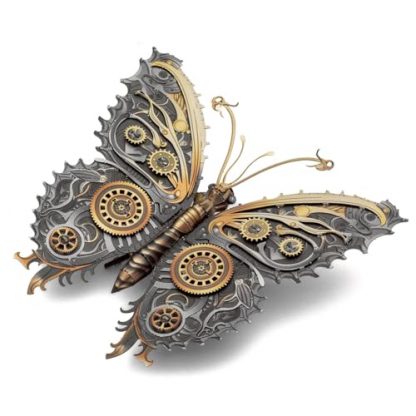 Steampunk Butterfly 3D Metal Puzzle Kit - Image 4