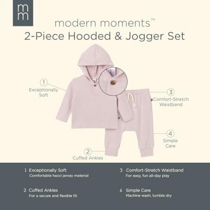 Chic Baby's Hooded Top and Pant Set - Image 6