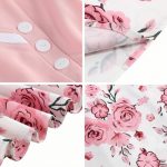 Vintage Inspired 50s Style Swing Dress with Polka Dot and Floral Prints - Image 4