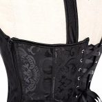 Captivating Black Corset Top Lingerie with Shoulder Straps - Plus Size Available - Image 4