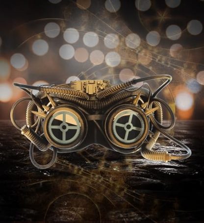 Vintage-Style Steampunk Cosplay Goggles - Image 6