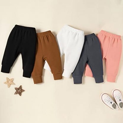 Soft & Stylish Toddler Pants - 5-Pack in Vibrant Colors - Image 3