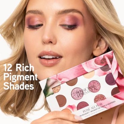 12-Shade Eyeshadow Palette with Shimmer, Matte & Satin Finishes - Image 2