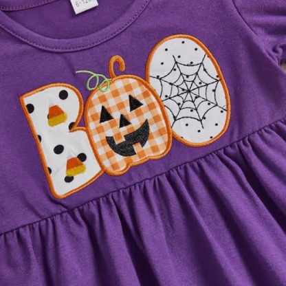 Adorable Toddler Girl's Festive Embroidered Outfit Set - Image 6