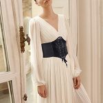Elegant Black Corset Waist Belt for Women - Image 4