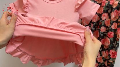 Adorable Floral Ruffle Outfit for Baby and Toddler Girls - Image 6