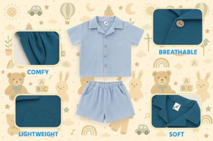 Color-Block Summer Outfit Set for Toddlers - Image 6