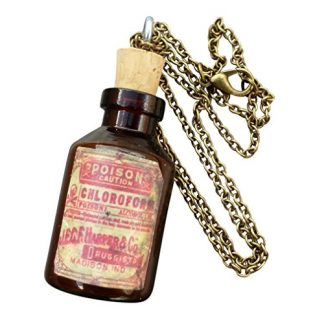 Gothic Elegance Potion Bottle Necklace
