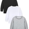 Black, White, Light Gray