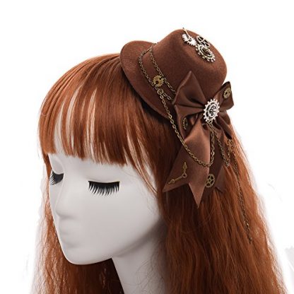Enchanting Steampunk Mini Top Hat for Women: Be the Star of Every Party - Image 3