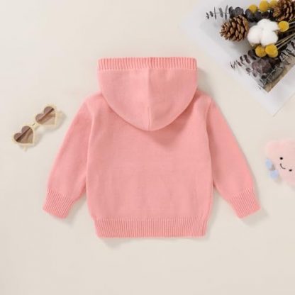 Cozy Knit Hooded Sweater for Toddlers and Babies - Image 2