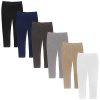 6 Pack- Black/Khaki /White/Navy/ Grey/Charcoa