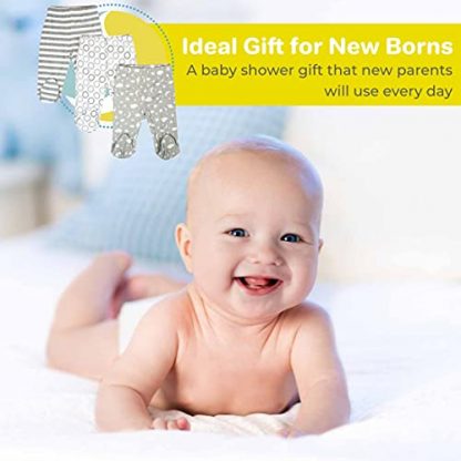 Comfy Trio Pack of Cotton Footed Pants for Baby Boys - Image 6