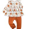 L Flower Brown