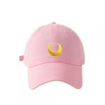 Unisex Lunar-Themed Baseball Cap in Pink