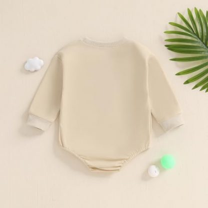 "New to the Club" Golf-Themed Baby Boy Sweatshirt Romper - Image 5