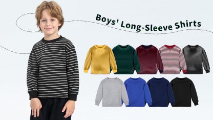 Cozy Cotton Blend Boys' Thermal Long-Sleeve Tees (Pack of 4) - Image 7