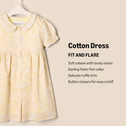 Charming Collared Dress with Ruffle Trim - Image 3