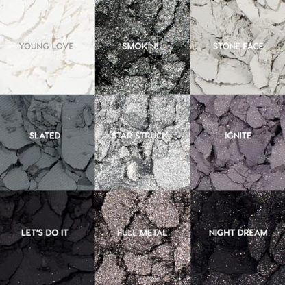 Smokey Silver Eyeshadow Palette: High-Pigment, Long-Lasting, Matte & Metallic - Image 5