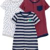 Grey Stripe/Red Mini Stripe/White Sailboats