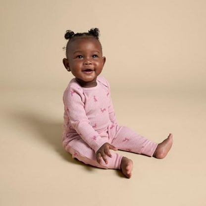 Chic Baby Boy's Long Sleeve Bodysuit and Pant Set - Image 5
