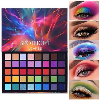 Spotlight 40-Color Eyeshadow Palette: Matte and Shimmer