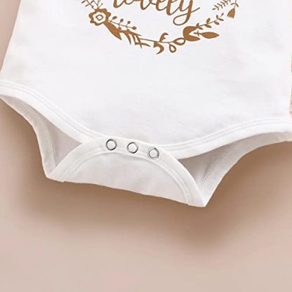 Adorable Infant Girl Summer Ensemble with Romper Shorts - Image 6
