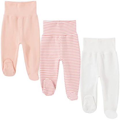 Cozy Cotton Footed Pants for Infants (0-12 Months)