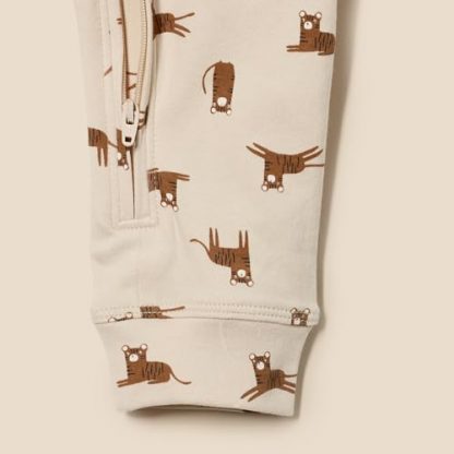 Unisex Baby Cotton Zip-Front Footless Sleepsuits, Pack of 3 - Image 5