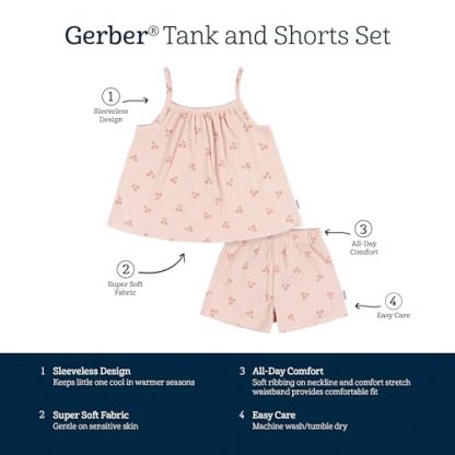 Toddler Girl's Sleeveless Tank Top and Shorts Set - Image 7