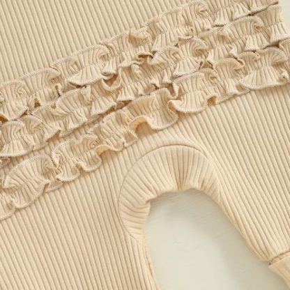 "I'm New Here" Long Sleeve Knit Jumpsuit for Newborn Girls - Image 7