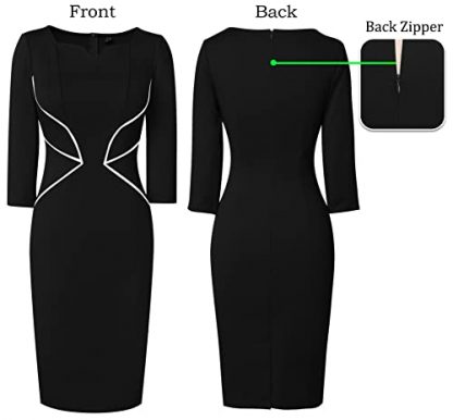 Sophisticated Slim-Fit Pencil Dress for Business and Beyond - Image 5