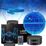 3D Illuminated Space Saga Lamp with Remote Control and Color Changing Features