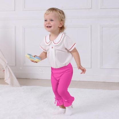 Chic Bow-Tied Bell Bottom Baby Leggings - 5 Pack - Image 4
