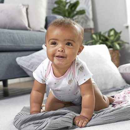 Charming 5-Pack Short Sleeve Baby Girl Onesies - Image 4