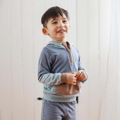 Soft and Cozy Baby Boy's Hoodie and Pant Set, 100% Organic Cotton - Image 4