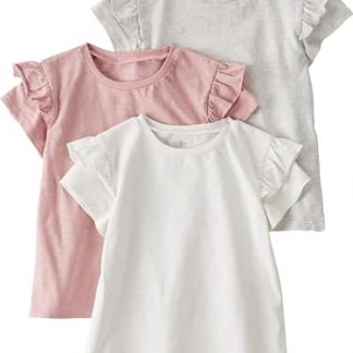 Adorable Trio of Flutter-Sleeved Tops