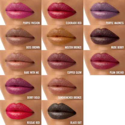 Lustrous Black Lipstick with Perfect Tone - Image 3