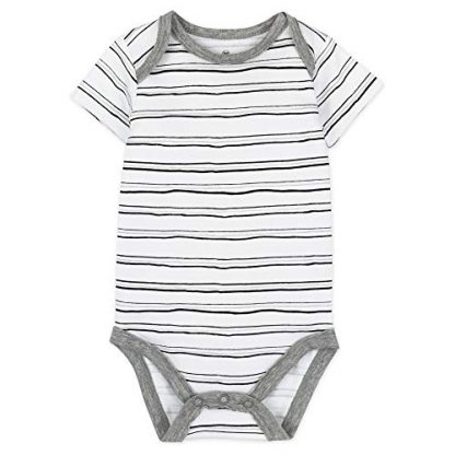 "5-Pack Short-Sleeve Organic Cotton Bodysuits for Baby Boys" - Image 4