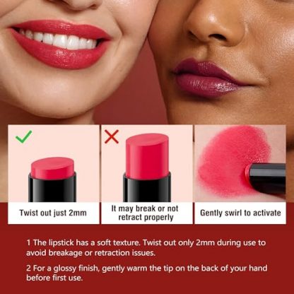 Lustrous Lilac Hydrating Lipstick with Vitamin E - Image 6
