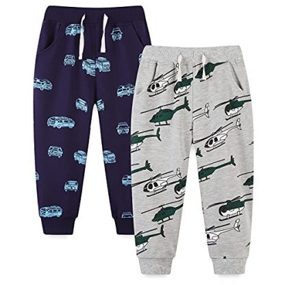 Dynamic 2-Pack Boys' Pull-On Terry Pants (1-7Y)