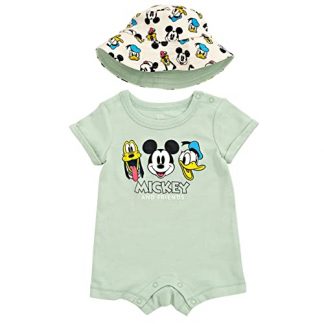 Adorable Animal-Themed Baby Romper & Sun Hat Set