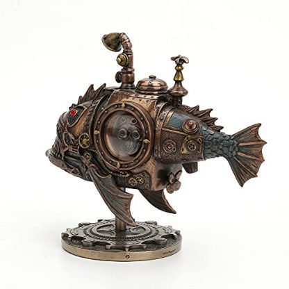 Intricate Steampunk Submarine Fantasy Statue - Image 6