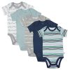 Hand Drawn Nature Stripe Navy