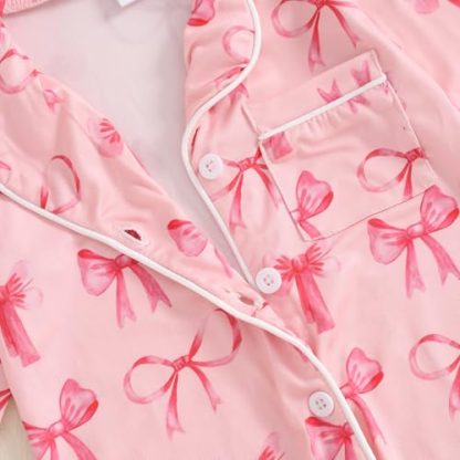 Cozy Button-Up One-Piece Pajama Romper for Baby Girl - Image 4