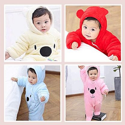 Cozy Baby Winter Snowsuit with Adorable Bear Pattern - Image 6